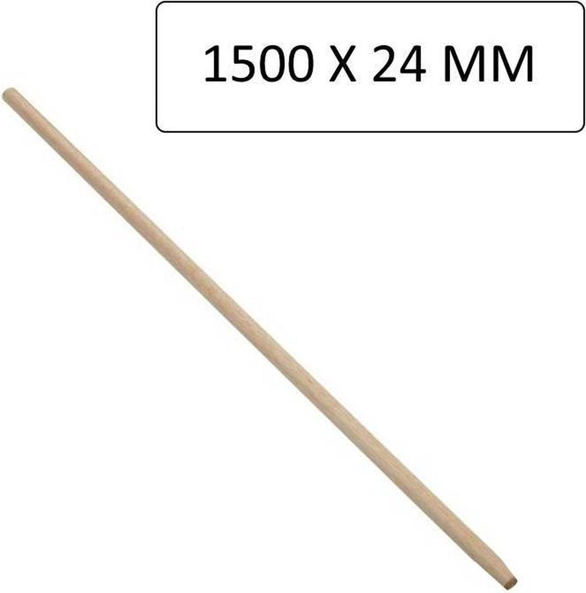 Manche en bois 1500 x 24 mm