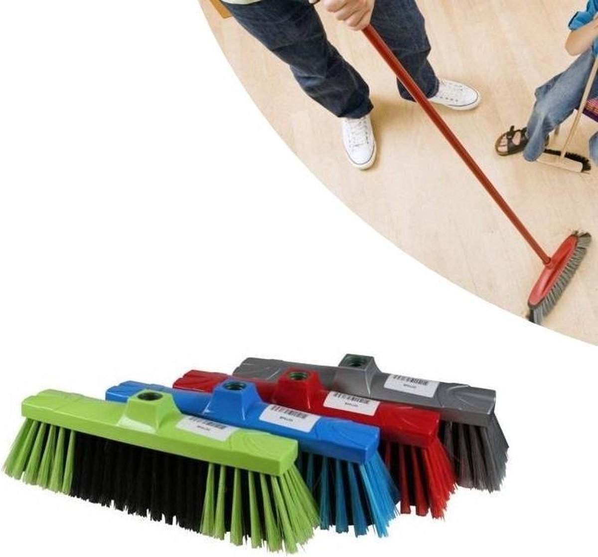 Balai souple 35 cm x 9 cm / mélange de couleurs
