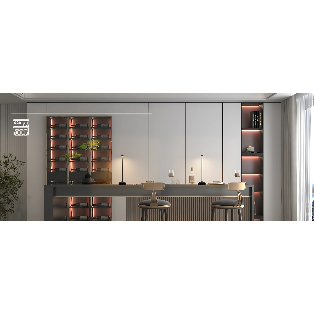 2 Stuks - Oplaadbare Tafellamp - Dimbaar - Waterdicht - 29CM - Zwart - Dutch Standard