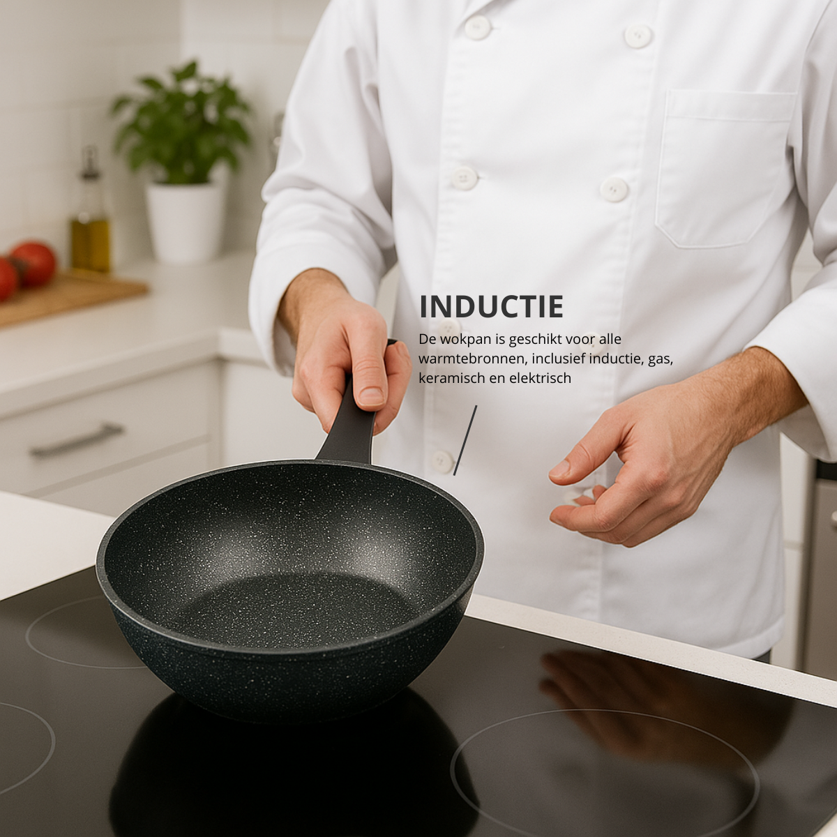 Wokpfanne 28 cm – Antihaftbeschichtung – PFAS-frei