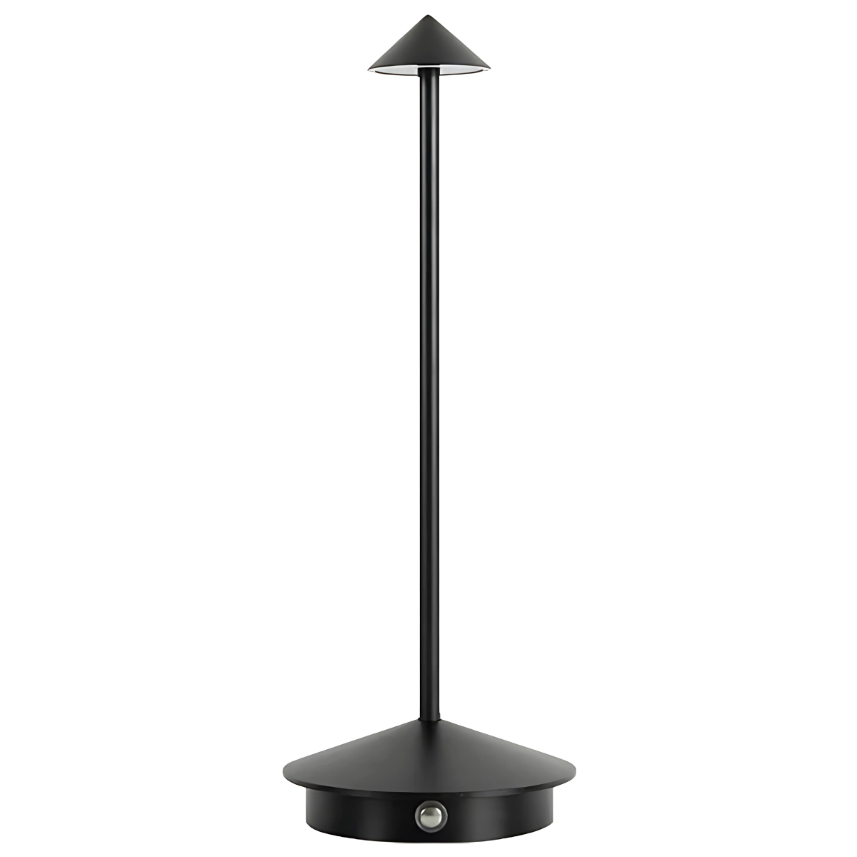 Lampe de table rechargeable - Intensité réglable - Étanche - 29 cm - Noire - Norme néerlandaise