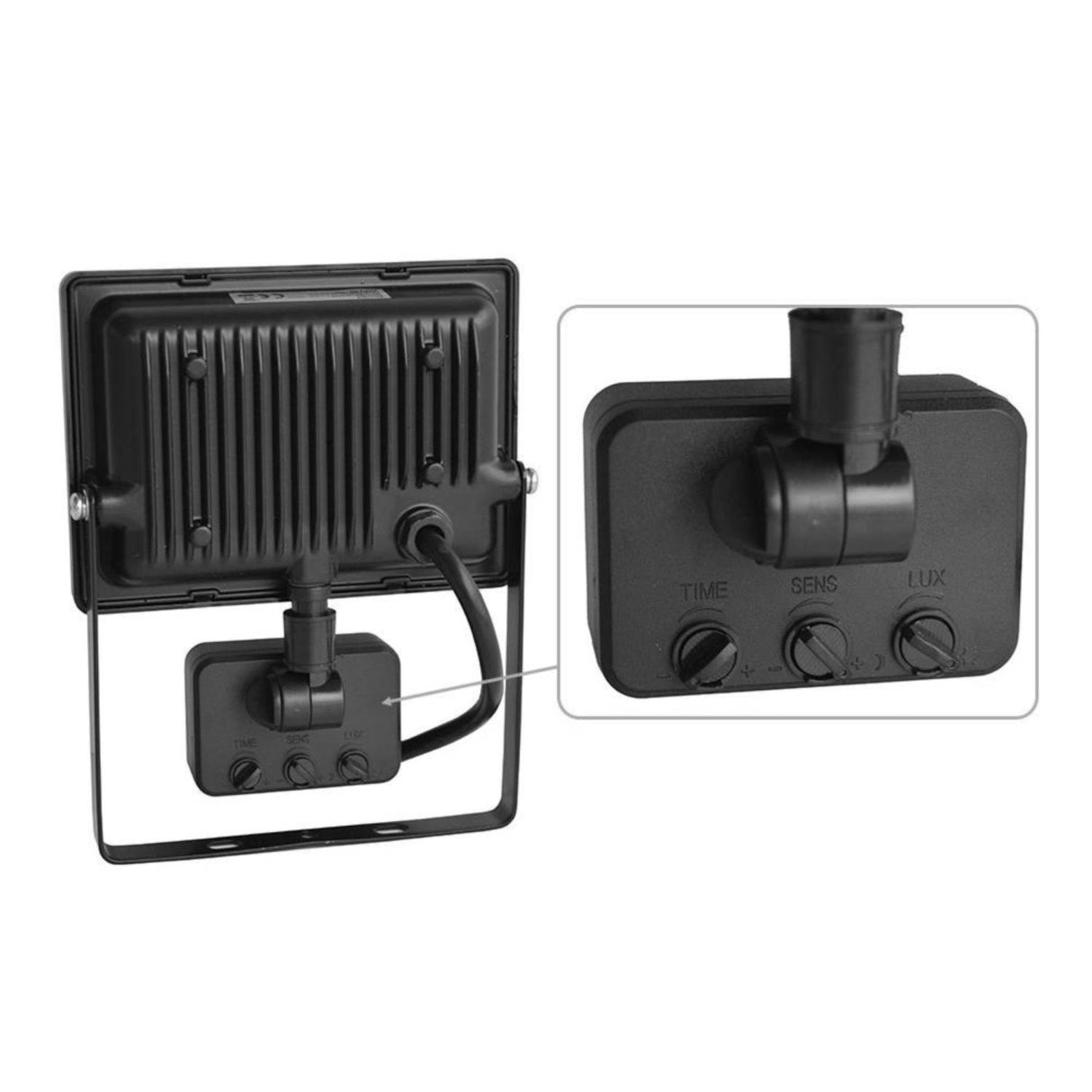 Projecteur LED avec détecteur, puissance max. 30 W, 6000 K, IP65