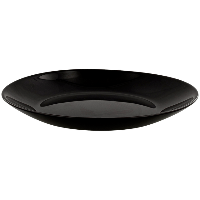 Schwarzer Frühstücksteller Ø 18 cm