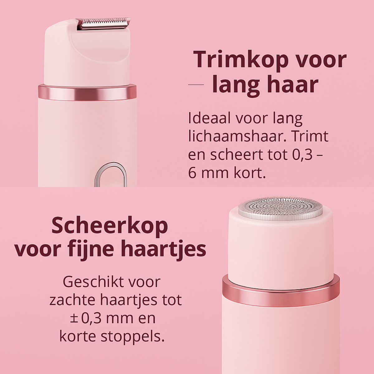 2 in 1 Body shaver Oplaadbaar Waterdicht