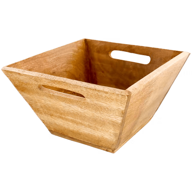 Bol en bois de manguier avec anses 25 x 24