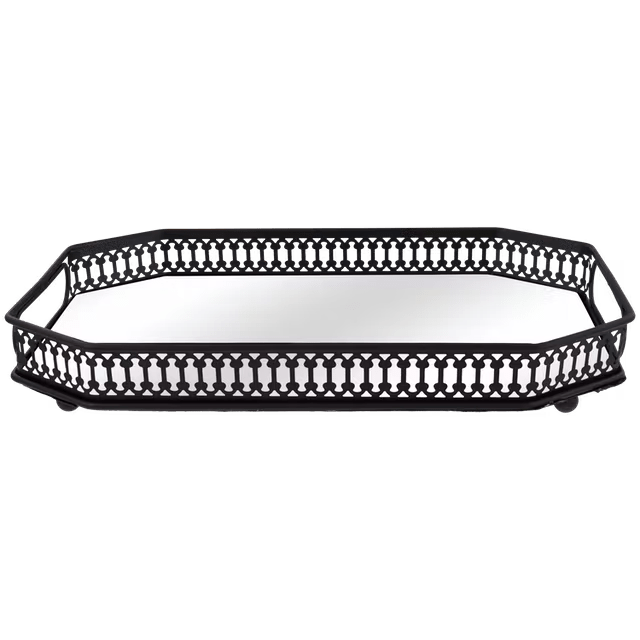 Spiegeltray Zwart 29 x 18 cm