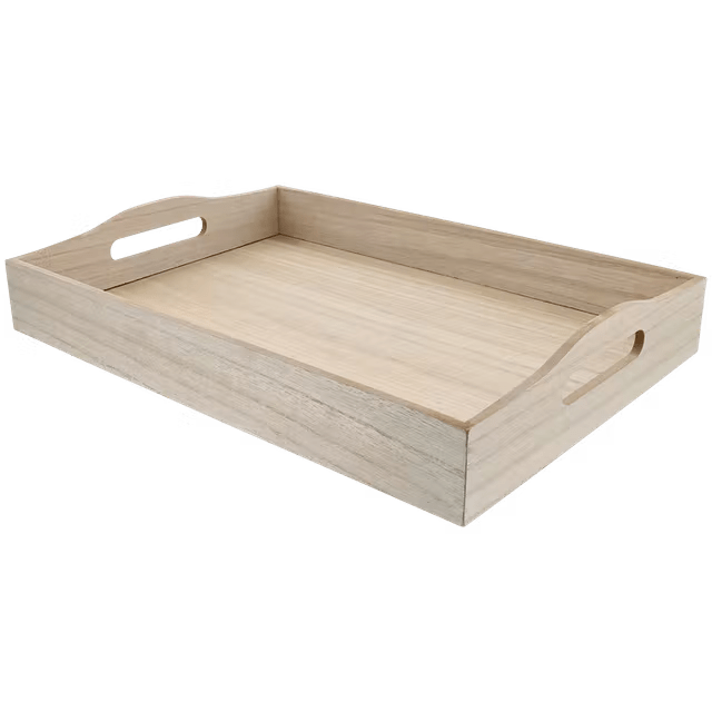 Dienblad Hout Beige 41 x 28 cm