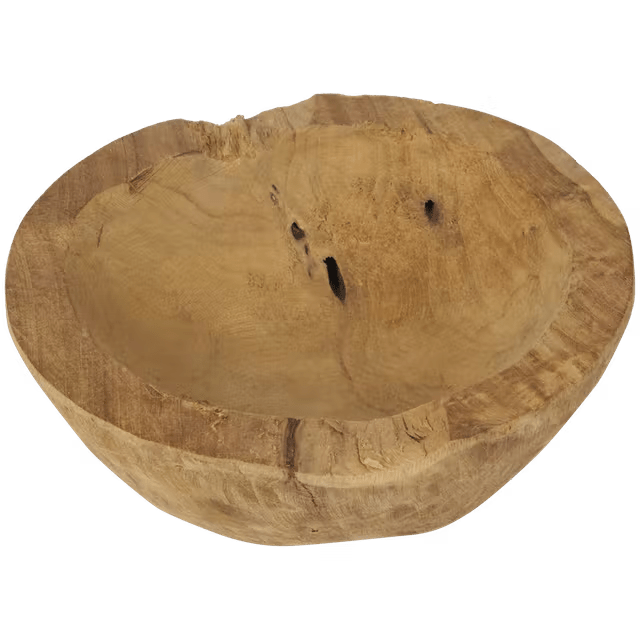 Bol en teck Ø 18 x 5 cm