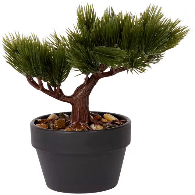 Plante artificielle en pot, bonsaï, conifère