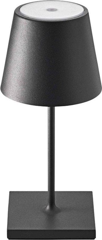 Oplaadbare Tafellamp Zwart Bureaulamp Dimbaar 26CM 2 stuks