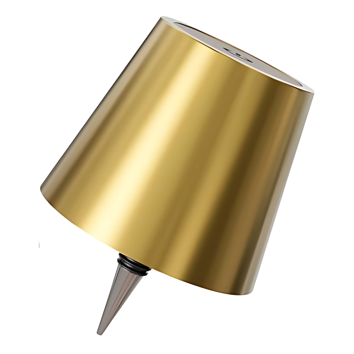 Lampe bouteille rechargeable - Lampe de table à intensité variable - Aluminium - Étanche - Or - Norme néerlandaise