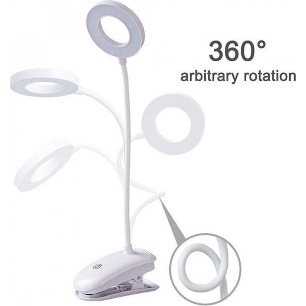 Lampe de bureau LED rechargeable USB à intensité variable sans fil