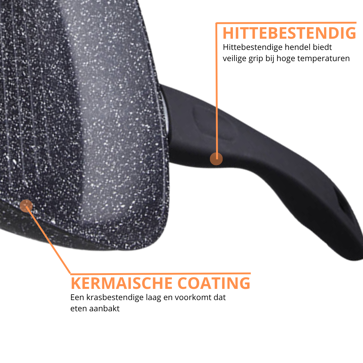 Grillpfanne 24 cm – Antihaftbeschichtung – PFAS-frei