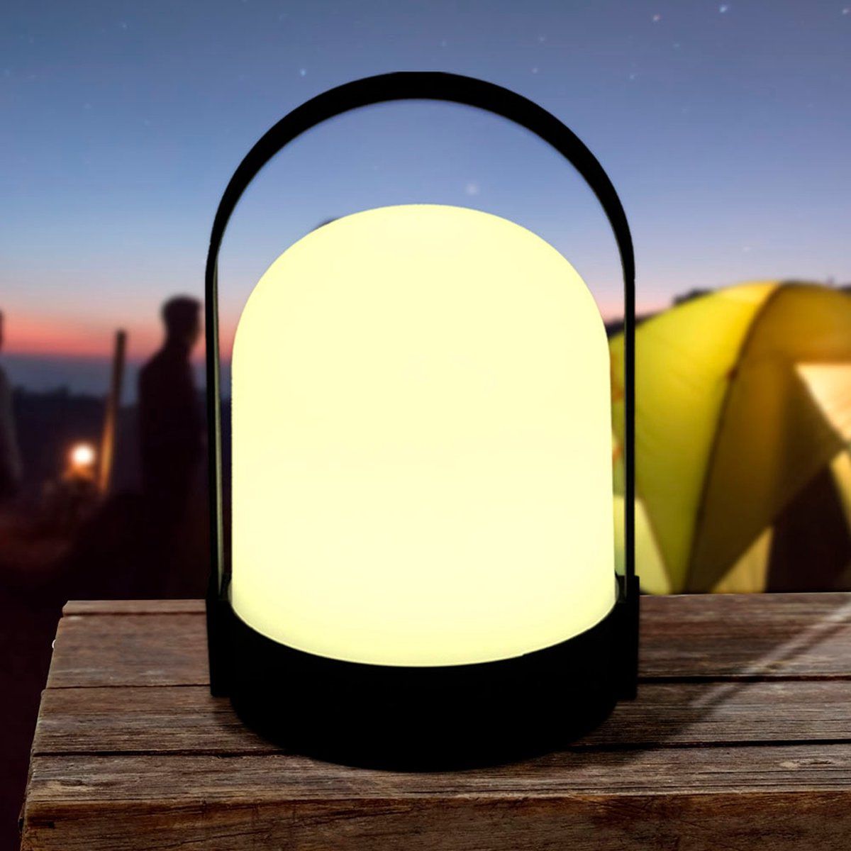 Lampe de table sans fil à piles, intensité variable, blanc chaud 2700K