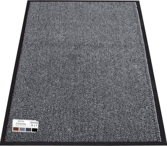 Deurmat Schoonloopmat Droogloopmat voor Binnen 90 x 150 antraciet Anti slip
