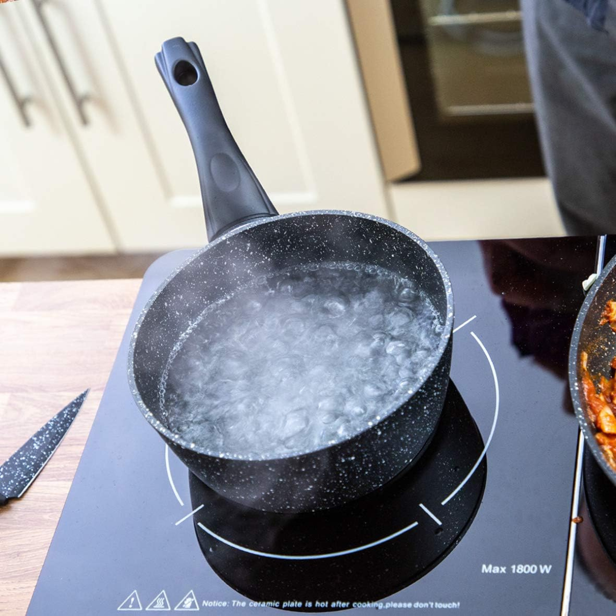 Stielkasserolle 18 cm – Antihaftbeschichtung – PFAS-frei