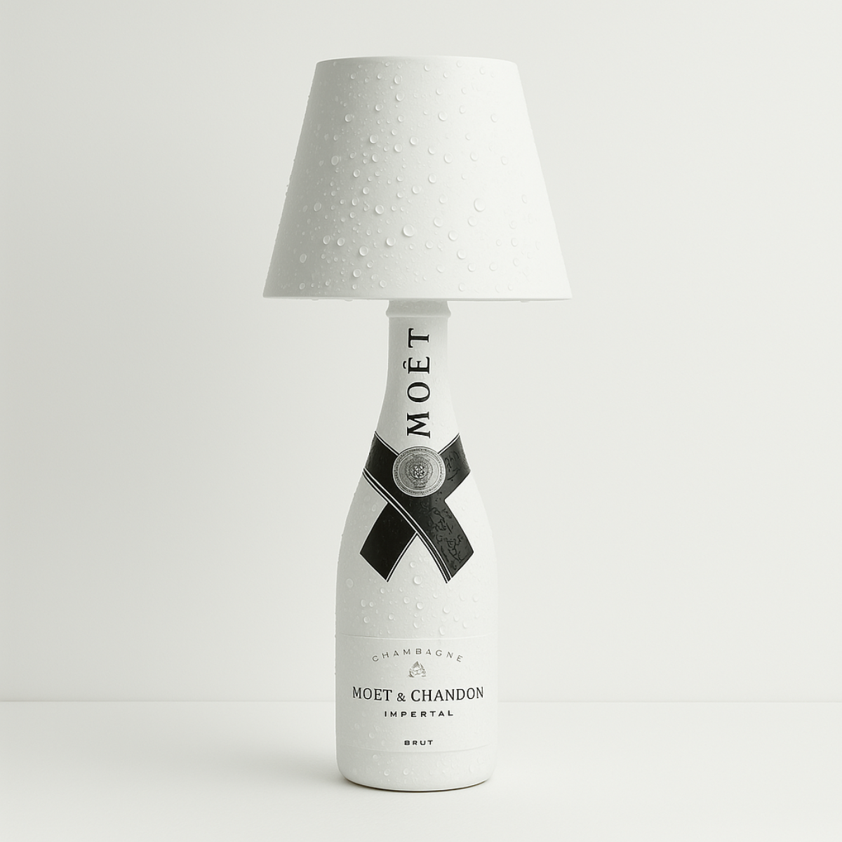 Lot de 2 lampes rechargeables pour bouteilles - Lampe de table à intensité variable - Aluminium - Étanche - Blanc - Norme néerlandaise