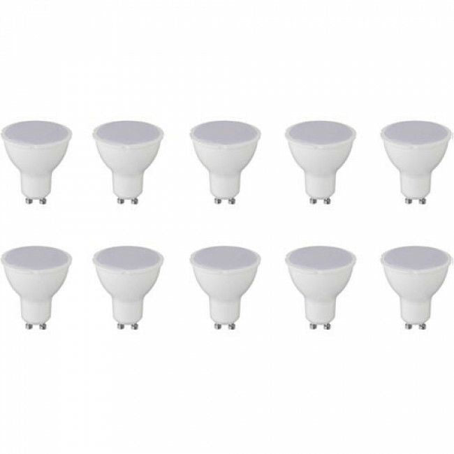 Lampe LED 5W 3000K à intensité variable, culot GU10, plastique