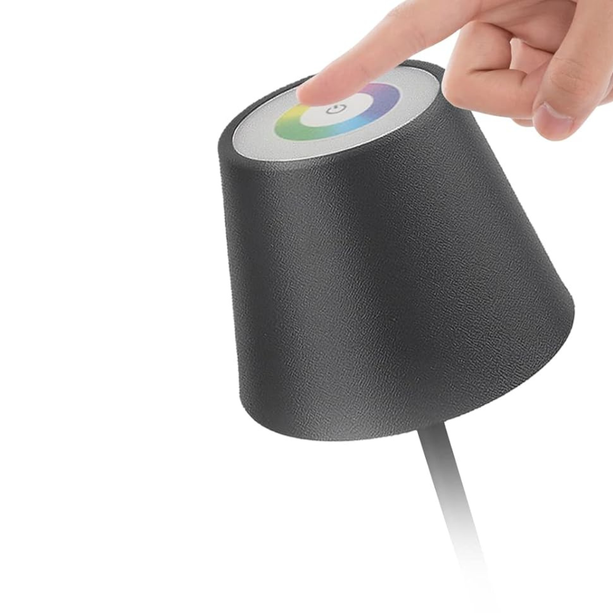 Lot de 2 lampes de table rechargeables - RGBWW - Intensité réglable - Étanche - 38 cm - Noir - Norme néerlandaise