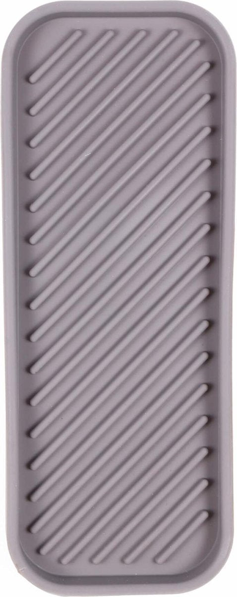 Afdruipmat Siliconen 23.5 x 9.5 cm Grijs