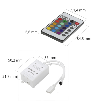 Télécommande infrarouge 24 boutons