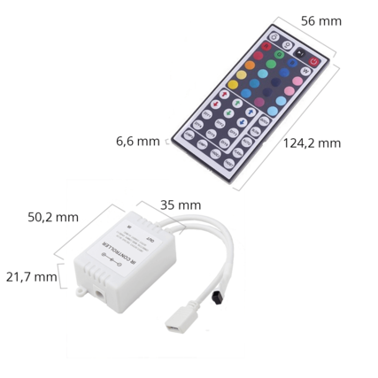 Télécommande infrarouge à 44 boutons