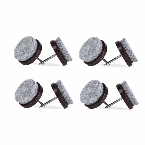 Feutre anti-rayures avec clou - 8 x Ø 24 mm