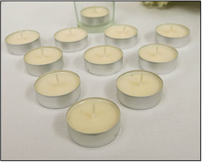 Bougies chauffe-plat parfumées à la vanille, 24 pièces