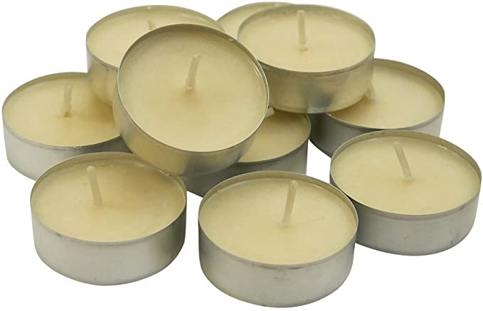 Bougies chauffe-plat parfumées à la vanille, 24 pièces