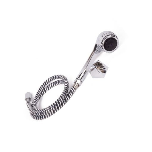 Pommeau de douche et flexible chromés 90 cm