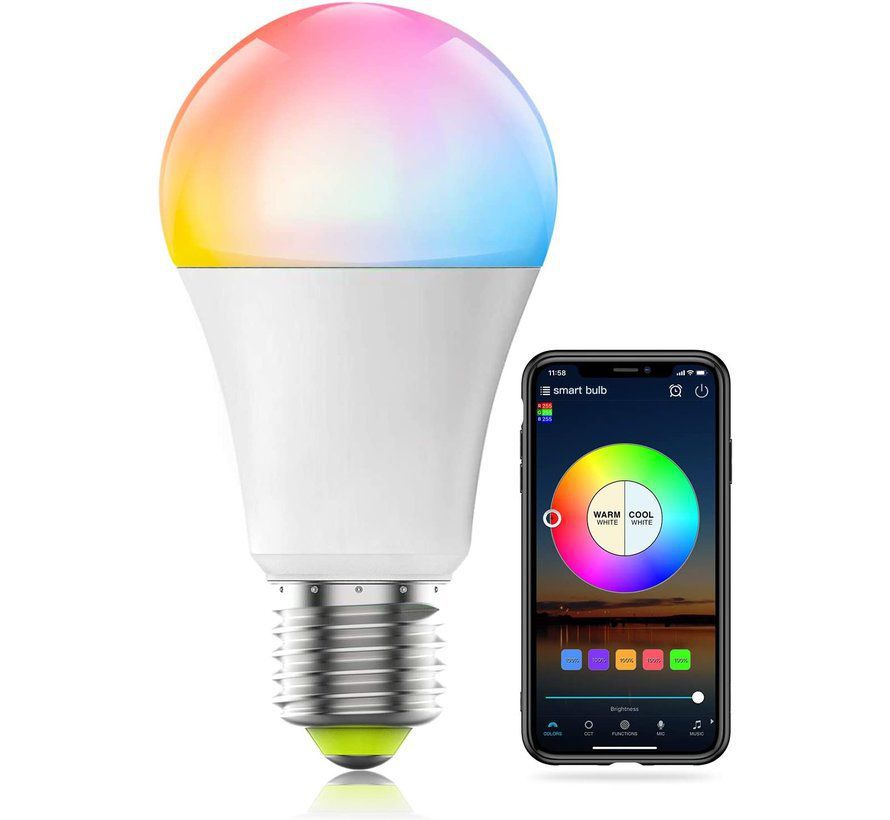 E27 Smart LED Lamp A60 9W RGB