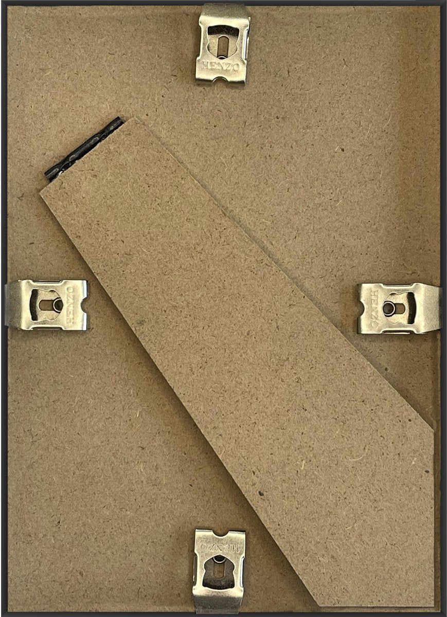 Schwarzer Bilderrahmen, 13 x 18 cm