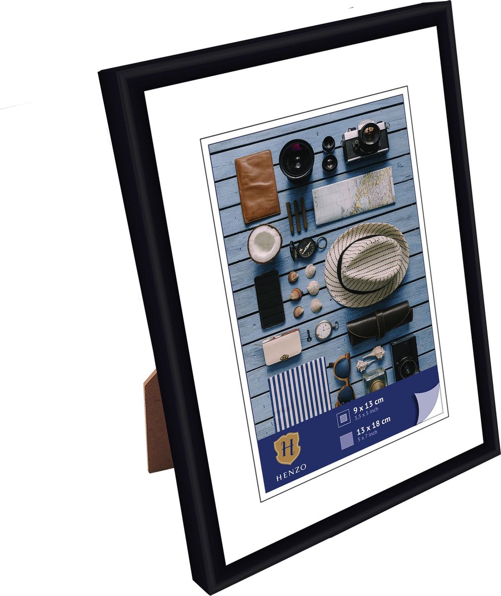 Schwarzer Bilderrahmen, 13 x 18 cm