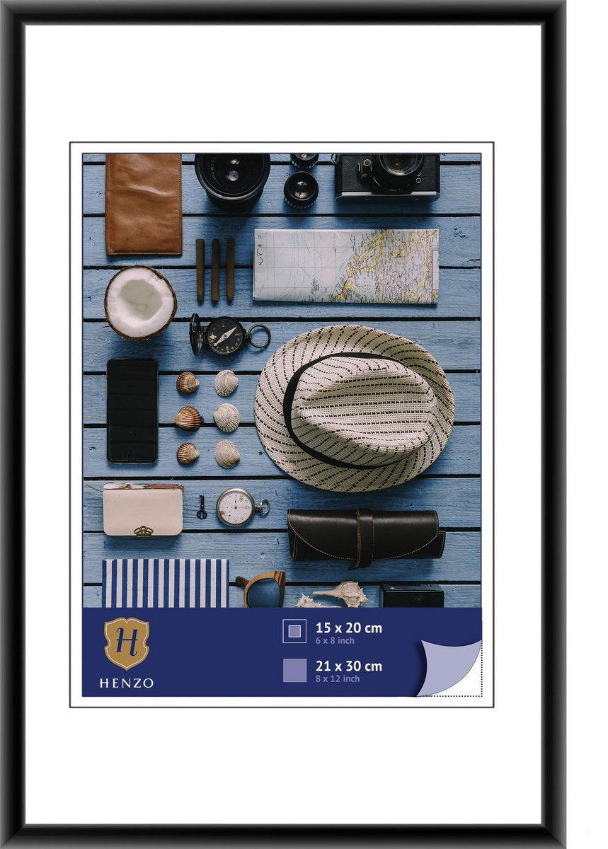 Schwarzer Bilderrahmen, 21 x 30 cm