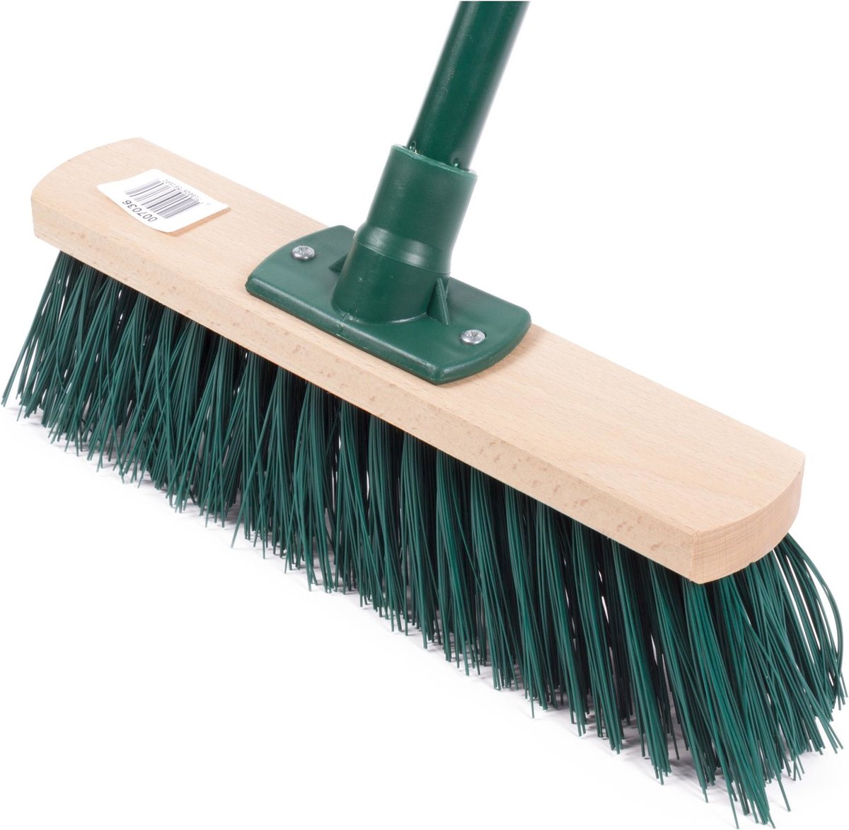 Balai de rue vert avec manche détachable