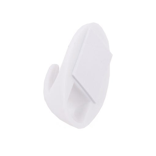 Crochets porte-serviettes ovales blancs, lot de 6