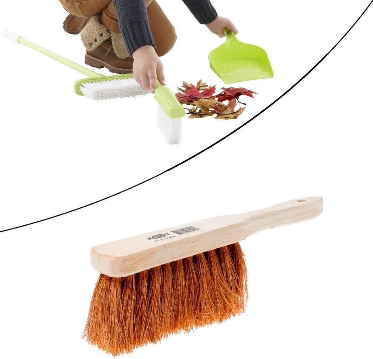 Pelle à poussière en bois 30 cm