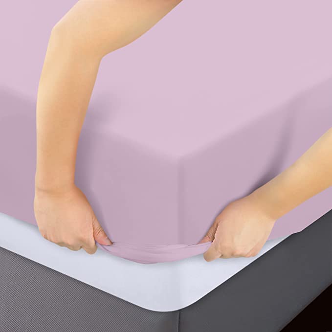 Hoeslaken Roze 90 x 200 cm