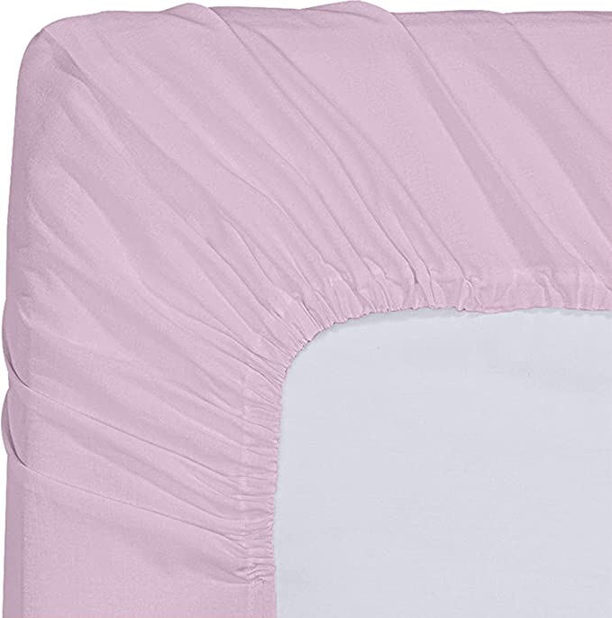 Hoeslaken Roze 90 x 200 cm