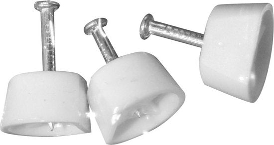 Kastplankdrager met Nagel Wit 24 Stuks