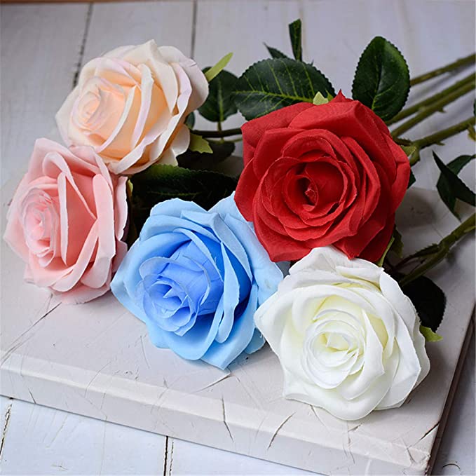 Rose artificielle rose 76 cm Plante artificielle