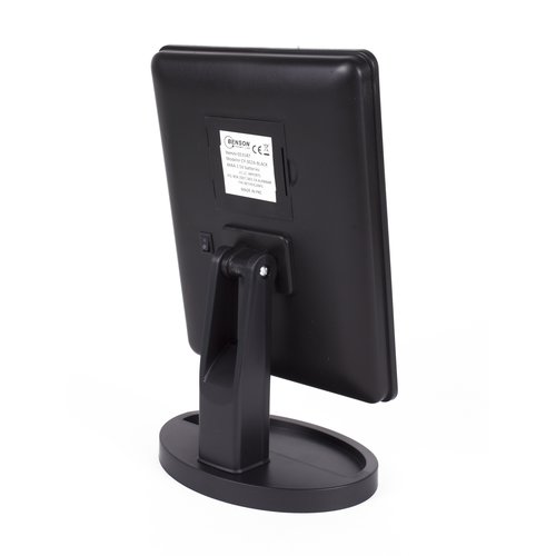 LED-Schminkspiegel mit Touchfunktion, dimmbar, 16 LEDs, Schwarz