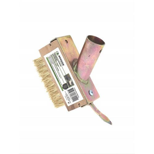Brosse à joints en acier avec racleur - 3 rangées - 141 x 73 x 122 mm