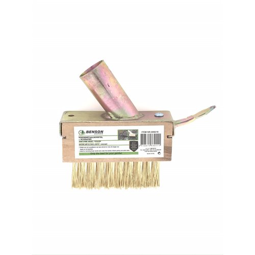 Brosse à joints en acier avec racleur - 3 rangées - 141 x 73 x 122 mm
