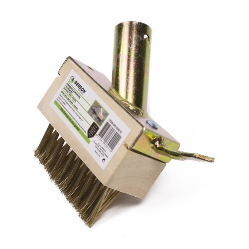 Brosse à joints en acier avec racleur - 3 rangées - 141 x 73 x 122 mm