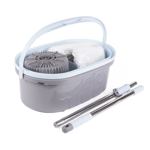 Balai à franges 360° + seau - Kit de balai complet