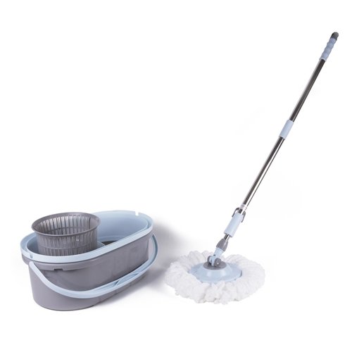 Balai à franges 360° + seau - Kit de balai complet