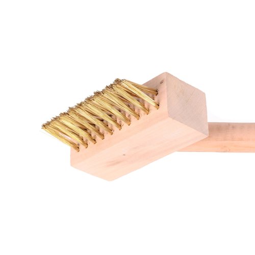 Brosse à désherber avec manche - laiton - 120 cm
