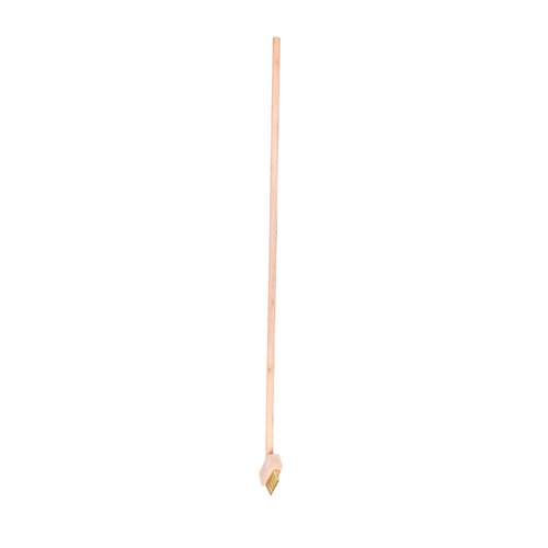 Brosse à désherber avec manche - laiton - 120 cm