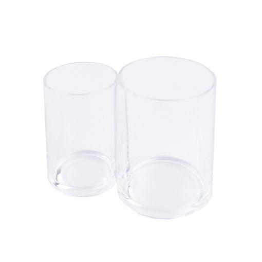 Organisateur de pinceaux de maquillage transparent
